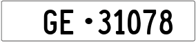 Trailer License Plate